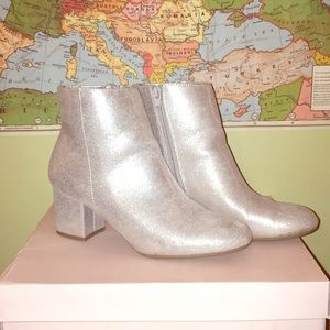 Silver Ankle Boots